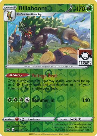 Rillaboom (014/202) (League Promo) [Sword & Shield: Base Set] | Good Games Morley