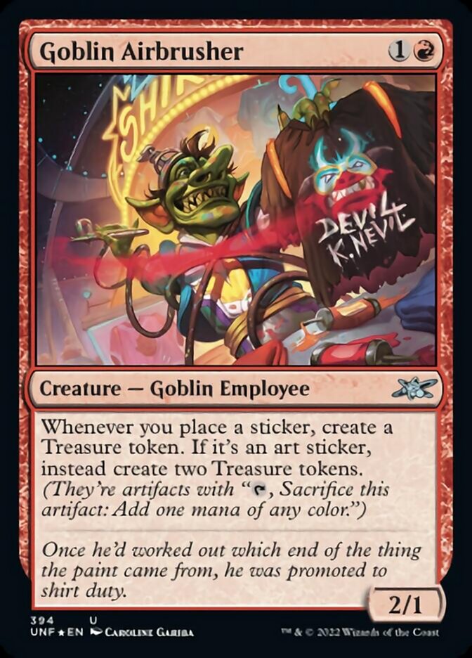 Goblin Airbrusher (Galaxy Foil) [Unfinity] | Good Games Morley