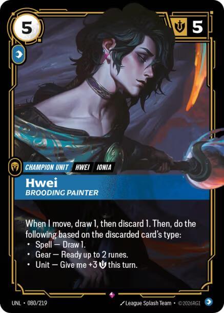 Hwei - Brooding Painter 080/219 (Unleashed)  - Foil | Good Games Morley