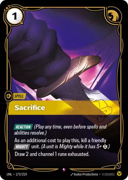 Sacrifice 173/219 (Unleashed)  - Foil | Good Games Morley
