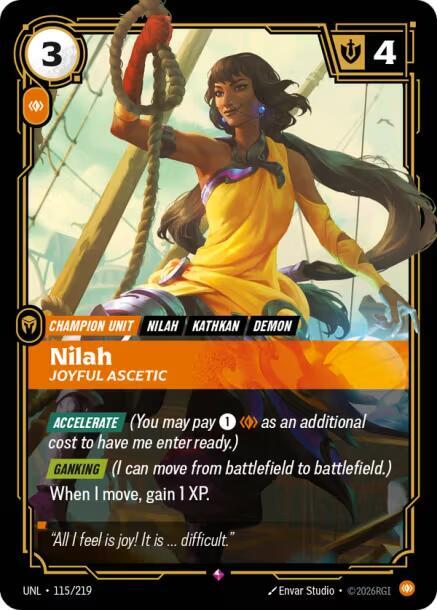 Nilah - Joyful Ascetic 115/219 (Unleashed)  - Foil | Good Games Morley