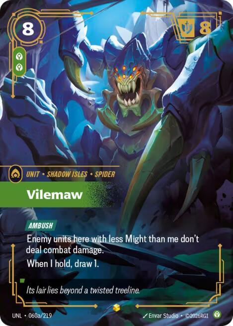 Vilemaw Alternate Art 060a/219 (Unleashed)  - Foil | Good Games Morley