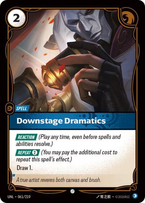 Downstage Dramatics 061/219 (Unleashed)  - Foil | Good Games Morley
