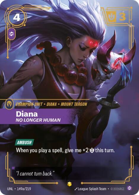 Diana - No Longer Human 149a/219 (Unleashed)  - Foil | Good Games Morley