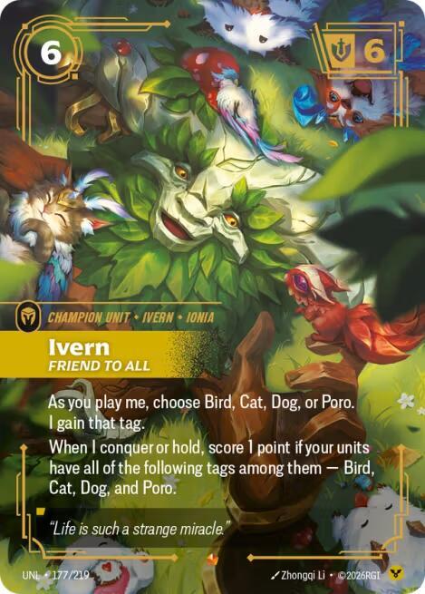 Ivern - Friend to All 177/219 (Unleashed)  - Foil | Good Games Morley