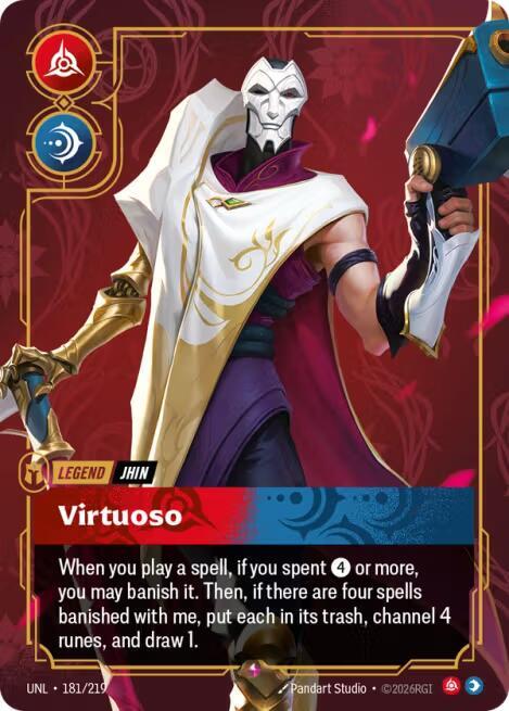 Jhin - Virtuoso 181/219 (Unleashed)  - Foil | Good Games Morley