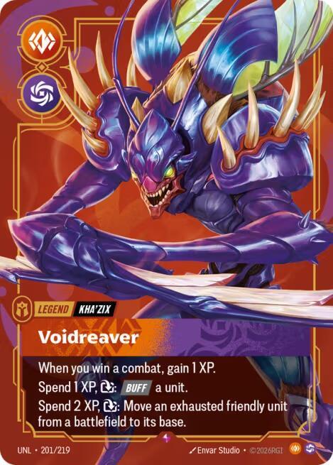 Kha'Zix - Voidreaver 201/219 (Unleashed)  - Foil | Good Games Morley