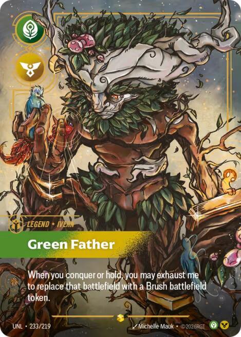 Ivern - Green Father 233/219 (Unleashed)  - Foil | Good Games Morley