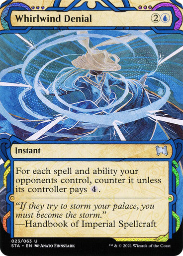 Whirlwind Denial  23 (Strixhaven: Mystical Archives)  - Etched Foil | Good Games Morley