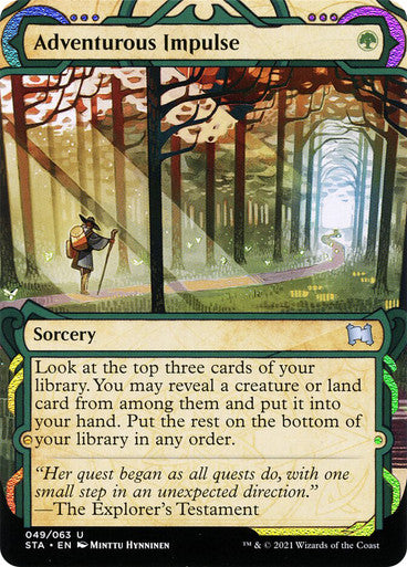 Adventurous Impulse  49 (Strixhaven: Mystical Archives)  - Etched Foil | Good Games Morley