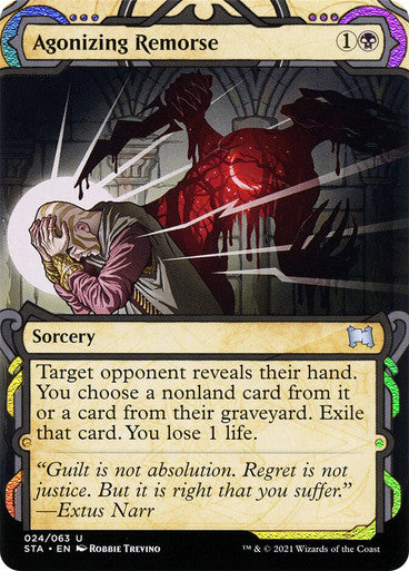 Agonizing Remorse  24 (Strixhaven: Mystical Archives)  - Etched Foil | Good Games Morley