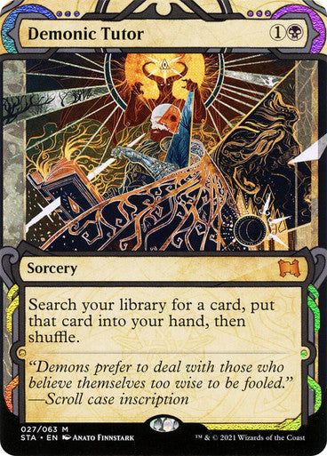 Demonic Tutor  27 (Strixhaven: Mystical Archive)  - Etched Foil | Good Games Morley