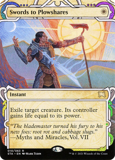 Swords to Plowshares  10 (Strixhaven: Mystical Archive)  - Etched Foil | Good Games Morley