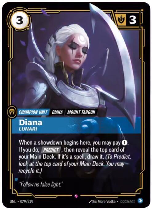 Diana - Lunari 079/219 (Unleashed)  - Foil | Good Games Morley