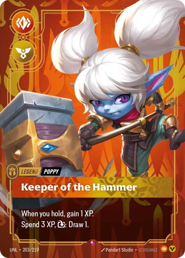 Poppy - Keeper of the Hammer 203/219 (Unleashed)  - Foil | Good Games Morley