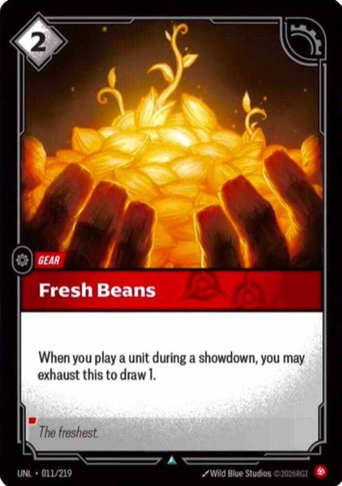 Fresh Beans 011/219 (Unleashed)  - Foil | Good Games Morley