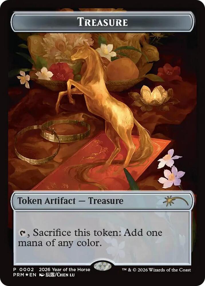 Treasure Token Year of the Horse 2026 2 (Standard Showdown Promos)  - Foil | Good Games Morley