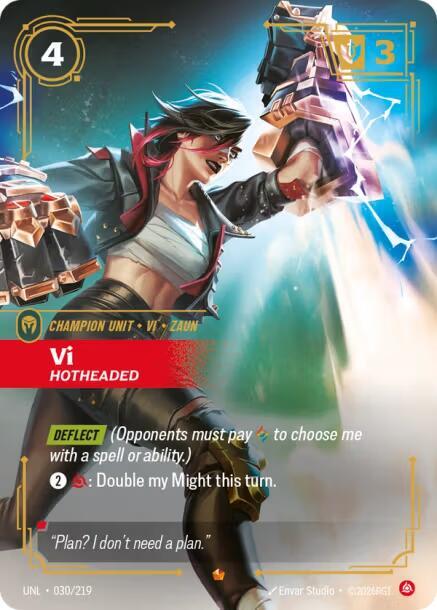 Vi - Hotheaded 030/219 (Unleashed)  - Foil | Good Games Morley