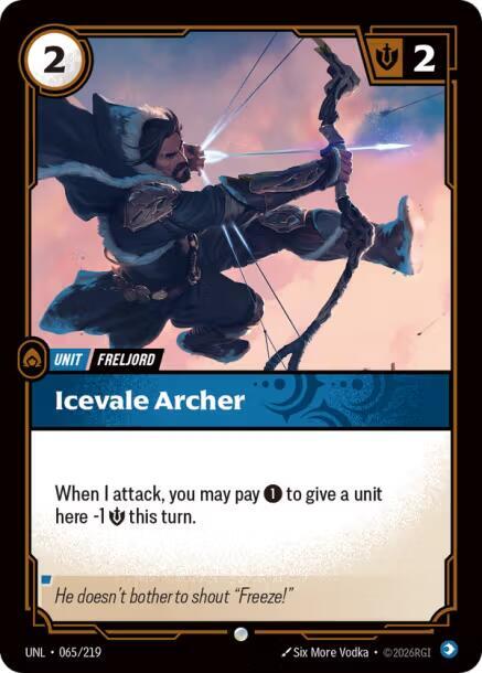 Icevale Archer 065/219 (Unleashed)  - Foil | Good Games Morley