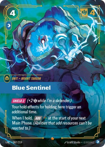 Blue Sentinel 087/219 (Unleashed)  - Foil | Good Games Morley