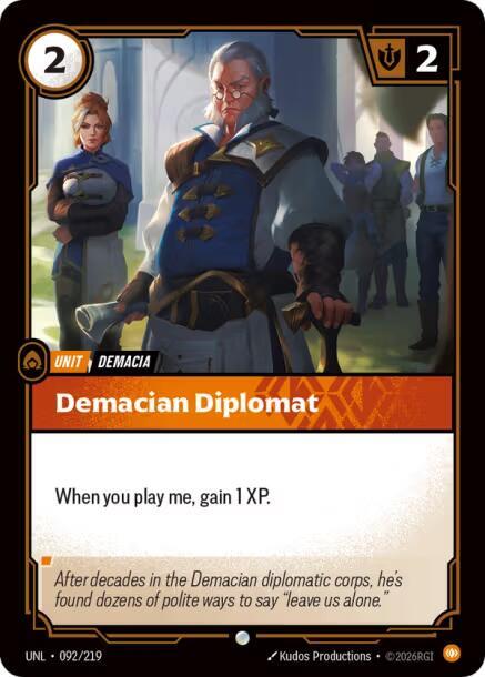 Demacian Diplomat 092/219 (Unleashed)  | Good Games Morley