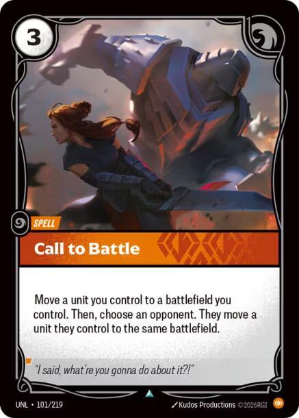 Call to Battle 101/219 (Unleashed)  - Foil | Good Games Morley