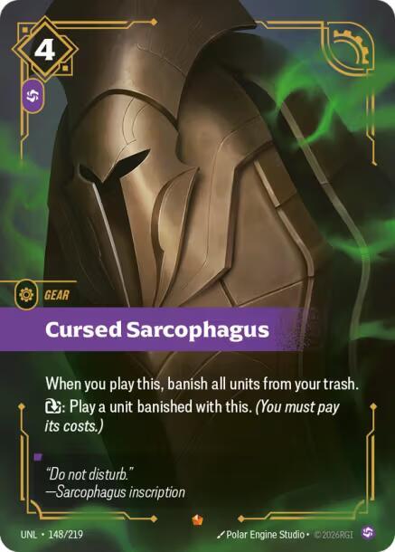 Cursed Sarcophagus 148/219 (Unleashed)  - Foil | Good Games Morley
