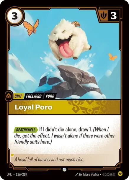 Loyal Poro 156/219 (Unleashed)  - Foil | Good Games Morley