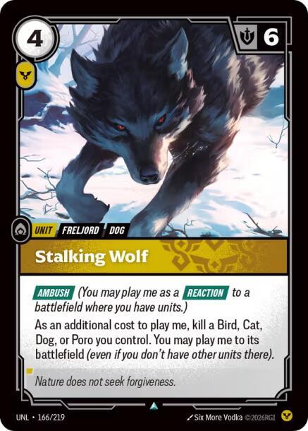 Stalking Wolf 166/219 (Unleashed)  | Good Games Morley