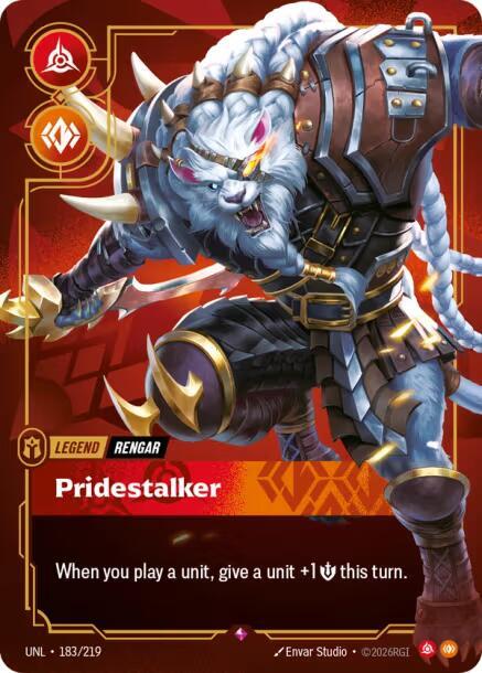 Rengar - Pridestalker 183/219 (Unleashed)  - Foil | Good Games Morley
