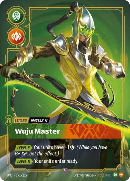 Master Yi - Wuju Master 191/219 (Unleashed)  - Foil | Good Games Morley