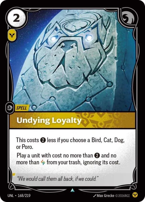 Undying Loyalty 168/219 (Unleashed)  - Foil | Good Games Morley