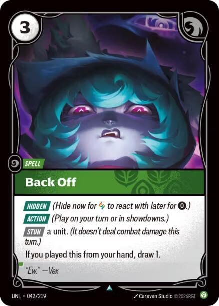 Back Off 042/219 (Unleashed)  | Good Games Morley