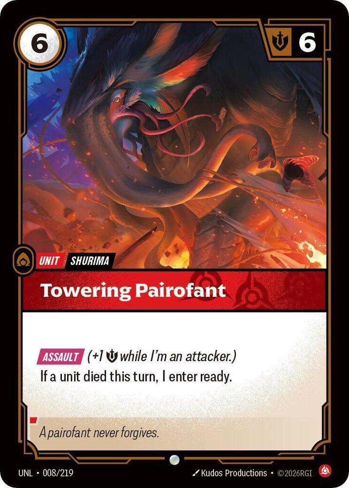 Towering Pairofant 008/219 (Unleashed)  - Foil | Good Games Morley