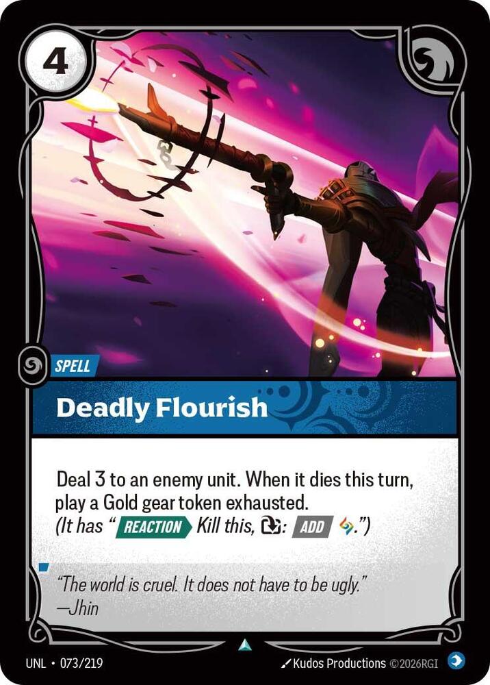 Deadly Flourish 073/219 (Unleashed)  | Good Games Morley