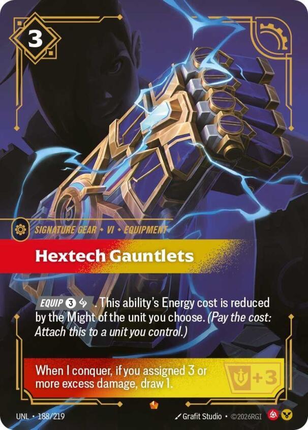 Hextech Gauntlets 188/219 (Unleashed)  - Foil | Good Games Morley