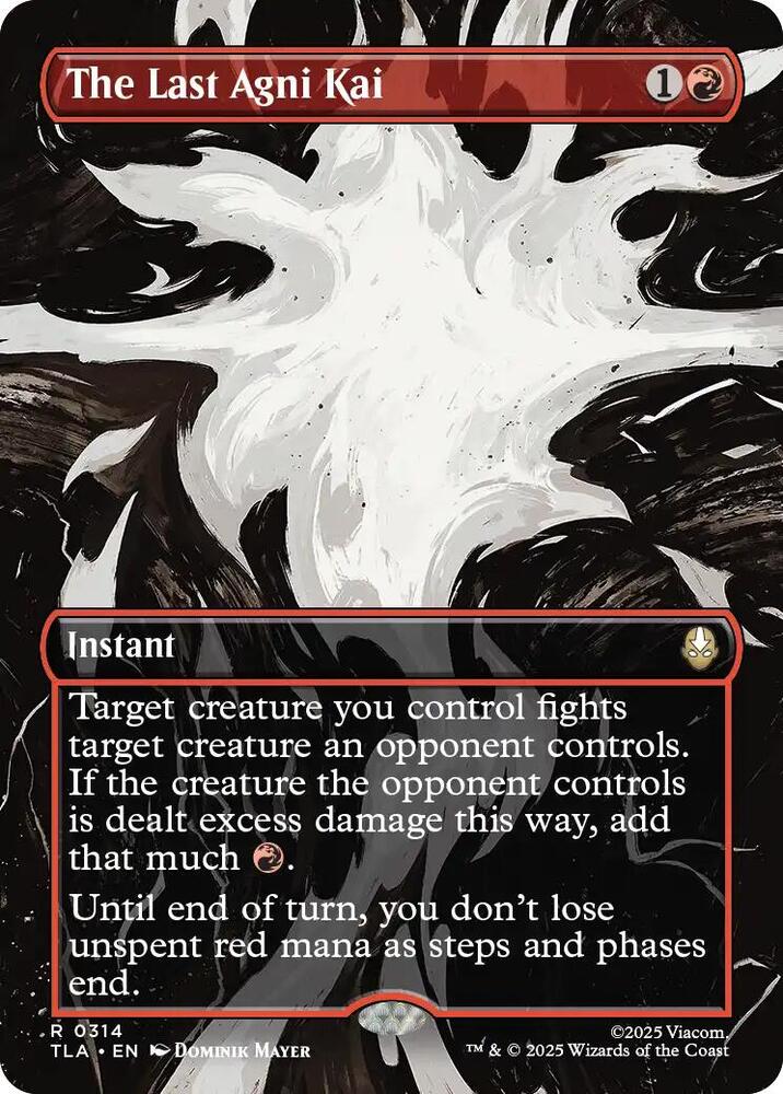The Last Agni Kai Borderless (Dupe) 314 (Avatar: The Last Airbender)  - Foil | Good Games Morley