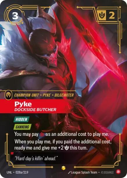 Pyke - Dockside Butcher 028a/219 (Unleashed)  - Foil | Good Games Morley