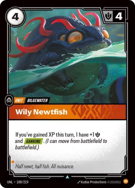 Wily Newtfish 108/219 (Unleashed)  - Foil | Good Games Morley
