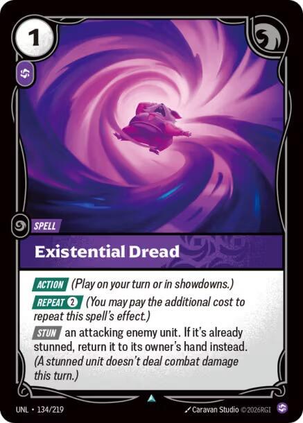Existential Dread 134/219 (Unleashed)  | Good Games Morley