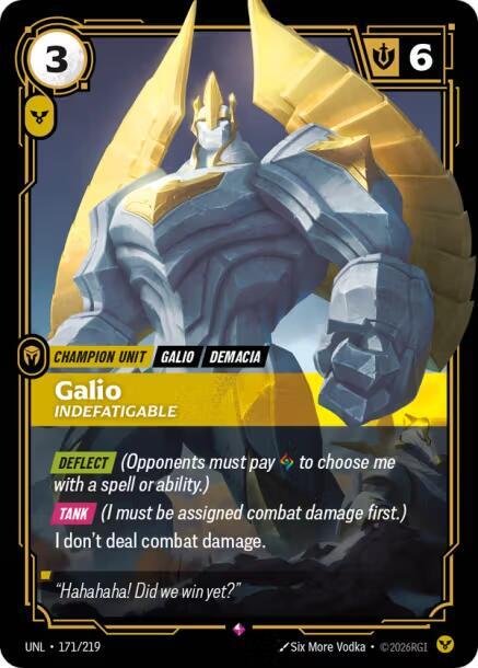 Galio - Indefatigable 171/219 (Unleashed)  - Foil | Good Games Morley