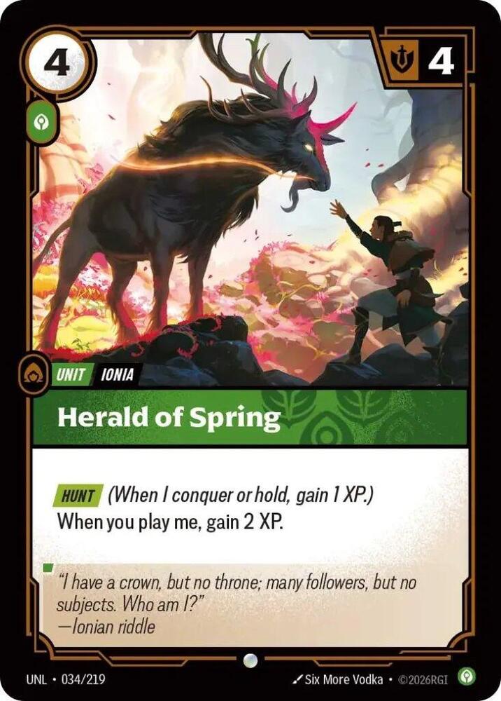 Herald of Spring 034/219 (Unleashed)  - Foil | Good Games Morley