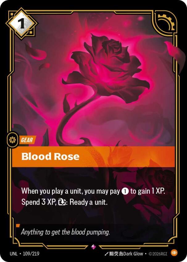 Blood Rose 109/219 (Unleashed)  - Foil | Good Games Morley