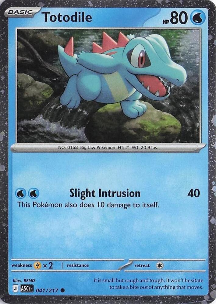 Totodile 041/217 (Miscellaneous Cards & Products)  - Cosmo Holofoil | Good Games Morley