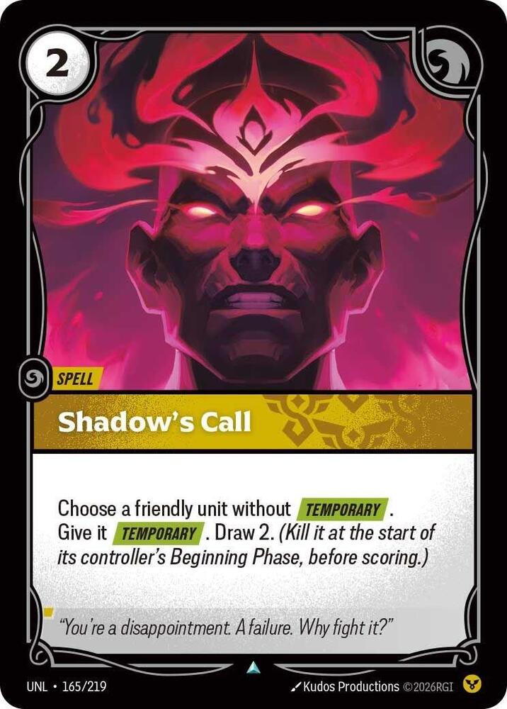 Shadow's Call 165/219 (Unleashed)  | Good Games Morley