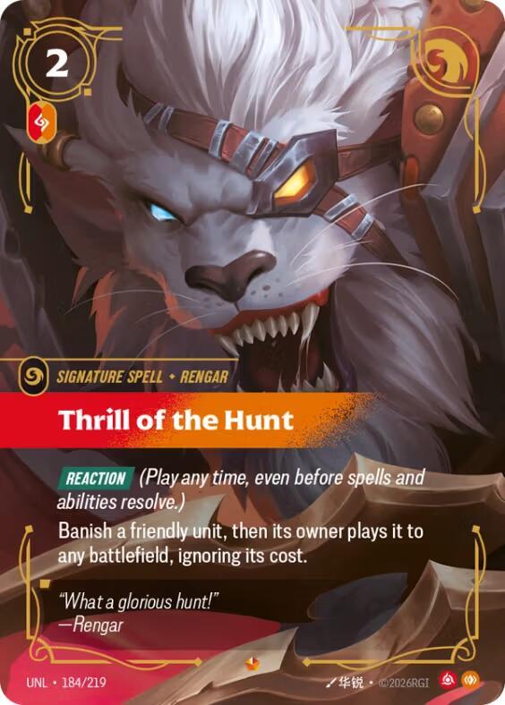 Thrill of the Hunt 184/219 (Unleashed)  - Foil | Good Games Morley
