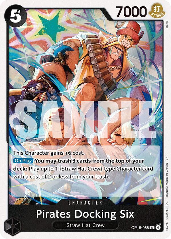 Pirates Docking Six OP15-088 (Adventure on Kami's Island)  - Foil | Good Games Morley