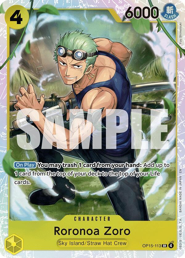 Roronoa Zoro OP15-113 (Adventure on Kami's Island)  - Foil | Good Games Morley