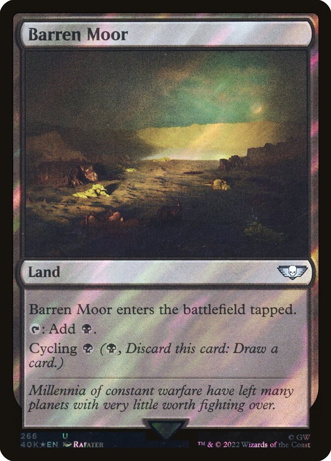 Barren Moor  266★/617 (Universes Beyond: Warhammer 40,000)  - Surge Foil | Good Games Morley