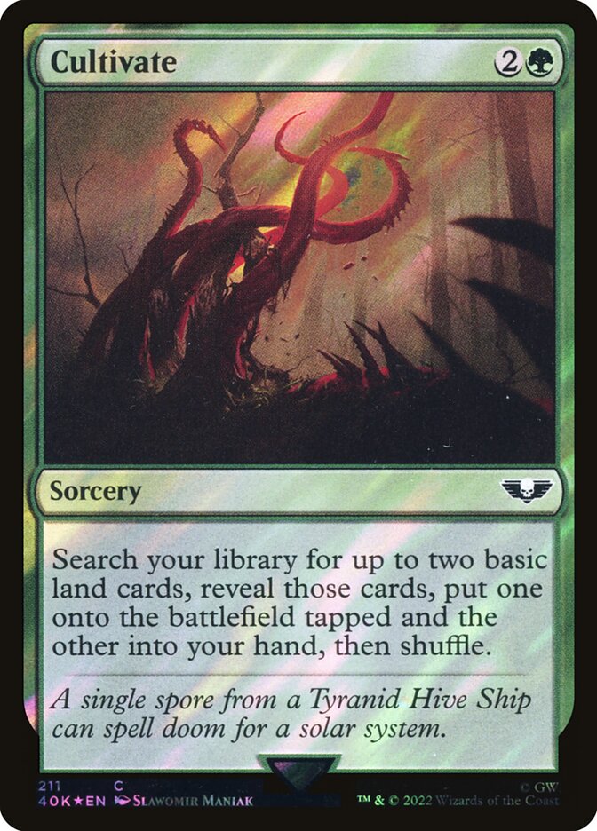 Cultivate Surge Foil 211★/617 (Universes Beyond: Warhammer 40,000)  - Surge Foil | Good Games Morley
